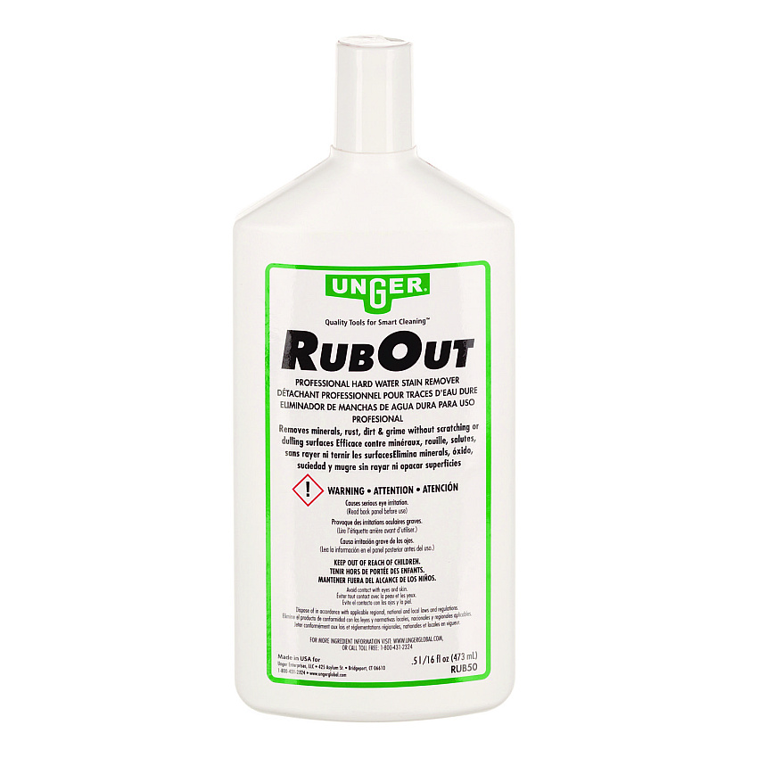 Unger RubOut Glass Cleaner, 16 oz Bottle (RUB50EA)