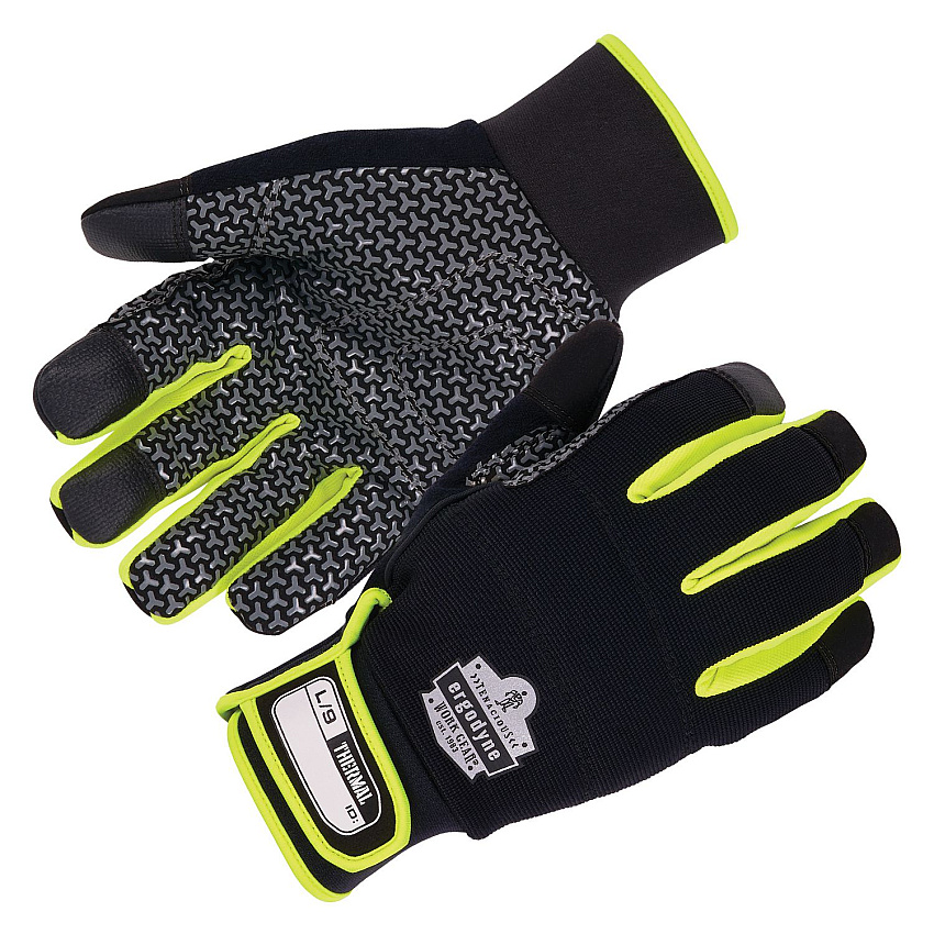 ergodyne ProFlex 850 Insulated Freezer Gloves, Black, 3X-Large, Pair (18157)