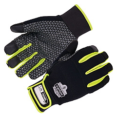 ergodyne ProFlex 850 Insulated Freezer Gloves, Black, 2X-Small, Pair (18150)