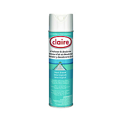 Claire Aerosol Air Freshener and Deodorizer, Tropic Breeze, 10 oz Aerosol Spray, 12 Cans (165)