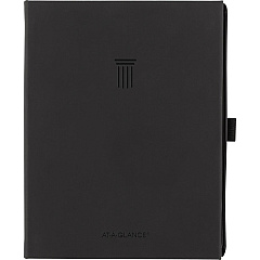 AT-A-GLANCE Foundation Undated Weekly/Monthly Planner, 8.5" x 6.75", Black Cover, 12-Month: Undated (FD20005)