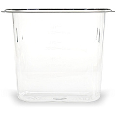 Carlisle StorPlus Polycarbonate Food Pan, 1.4 qt, 4.25 x 6.93 x 6, Clear, Plastic (3068807)