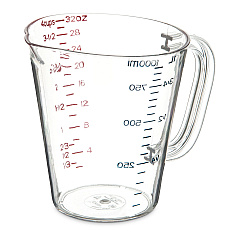 Carlisle Commercial Measuring Cup, 1 qt, Clear (4314307)
