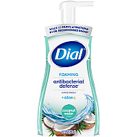 Dial Antibacterial Foaming Hand Wash, Coconut Water, 10 oz, 8/Carton (34715)