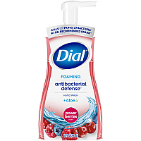 Dial Antibacterial Foaming Hand Wash, Power Berries, 10 oz, 8/Carton (34727)