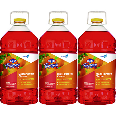 CloroxPro Fraganzia Multi-Purpose Cleaner Concentrate, Citrus Blossom Scent, 175 oz Bottle, 3/Carton (60615CT)