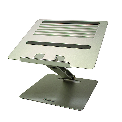 Compatible AbilityOne 7110017136390, SKILCRAFT Laptop Riser, 9.5 x 8.5 x 1.5 to 8, Silver