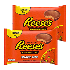 Reese's Snack Size Peanut Butter Cups, 19.5 oz Bag, 2 Bags/Carton (60004058)