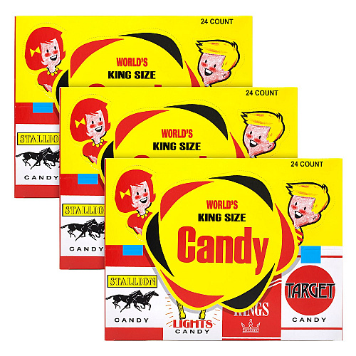 World Confections Candy Cigarettes, 24/Box, 3 Boxes/Carton (60004064)