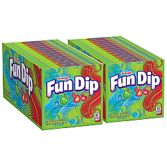 Lik-m-aid Fun Dip Candy, Assorted Flavors, 0.43 oz Pouch, 48/Box, 2 Boxes/Carton (60004068)