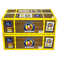 Pirate's Booty Natural Aged White Cheddar Baked Corn Puffs, 0.5 oz Bag, 36/Box, 2 Boxes/Carton (60004090)