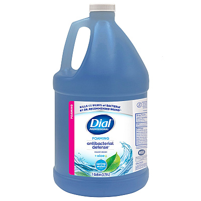 Dial Antibacterial Foaming Hand Wash, Spring Water Scent, 1 gal Bottle, 4/Carton (35458)