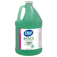 Dial Basics Hypoallergenic Hand Wash, Honeysuckle Scent, 1 gal Bottle, 4/Carton (35438)