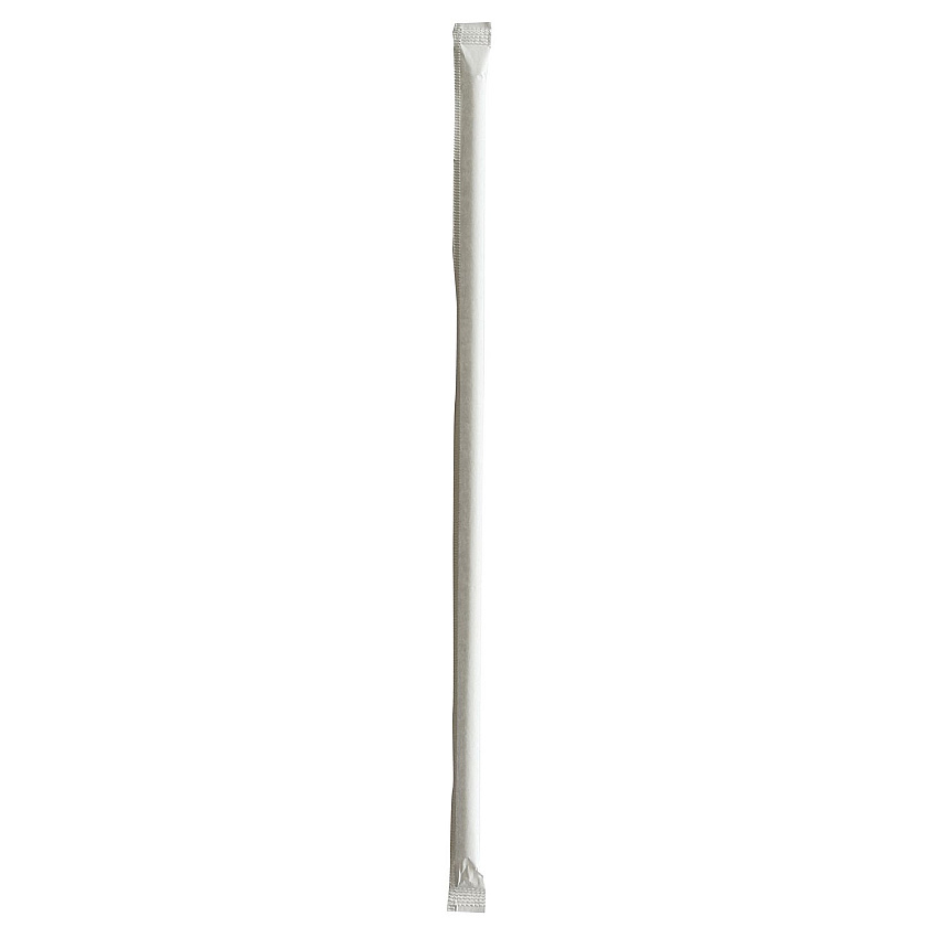 Boardwalk Wrapped Jumbo Straws, 10.25", Polypropylene, Clear, 2,000/Carton (BWKJUMW1025CLR)