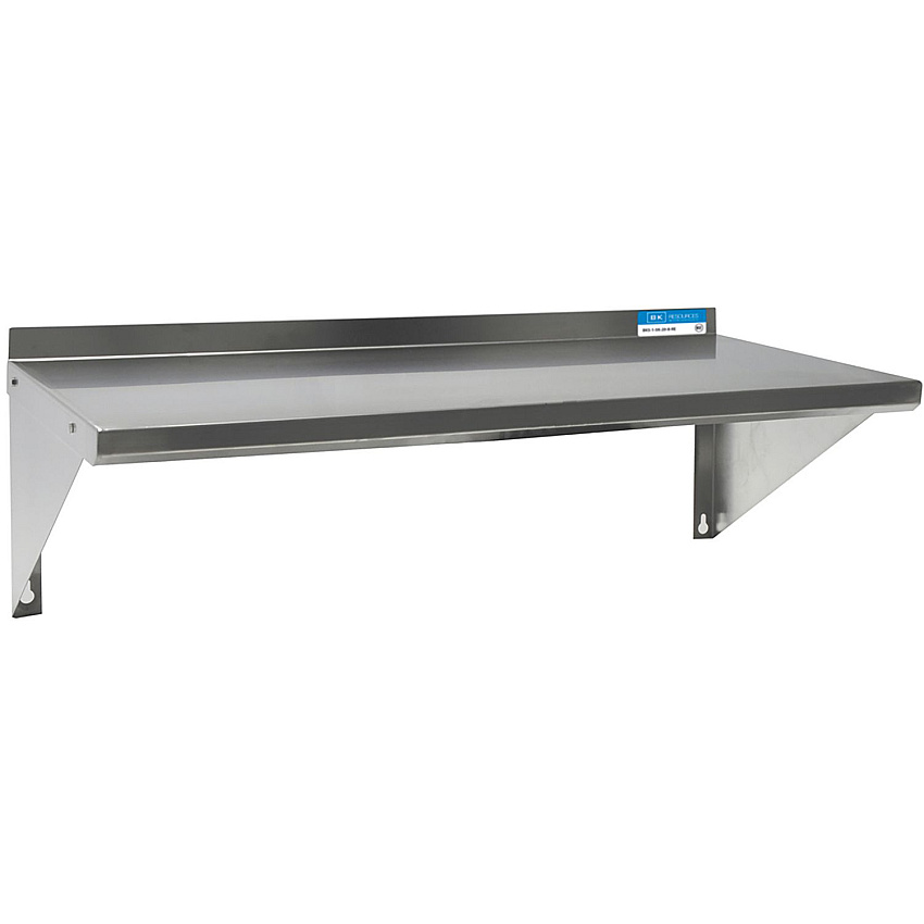 BK Resources Stainless Steel Economy Overshelf, 32w x 12d x 8h, Stainless Steel, Silver, 2/Pallet (2WSE1232)