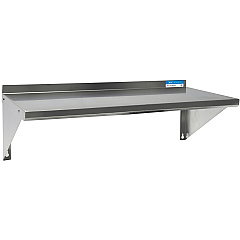 BK Resources Stainless Steel Economy Overshelf, 48w x 16d x 11.5h, Stainless Steel, Silver, 2/Pallet (2WSE1648)