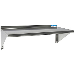 BK Resources Stainless Steel Economy Overshelf, 36w x 16d x 11.5h, Stainless Steel, Silver, 2/Pallet (2WSE1636)