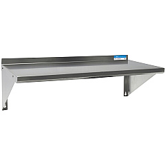 BK Resources Stainless Steel Economy Overshelf, 24w x 12d x 8h, Stainless Steel, Silver, 2/Pallet (2WSE1224)