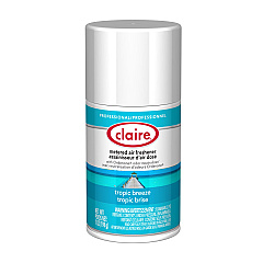 Claire Metered Air Freshener, 7 oz Aerosol Spray, Tropic Breeze, 12/Carton (105)