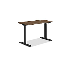 HON Coordinate Height Adjustable Desk Bundle 2-Stage, 46" x 22" x 27.75" to 47", PinnacleBlack (HAT2SPNB2246)