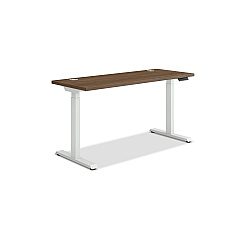 HON Coordinate Height Adjustable Desk Bundle 2-Stage, 58" x 22" x 27.75" to 47", PinnacleDesigner White (HAT2SPNW2258)