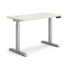 HON Coordinate Height Adjustable Desk Bundle 2-Stage, 46" x 22" x 27.75" to 47", Silver MeshSilver (HAT2SMSV2246)