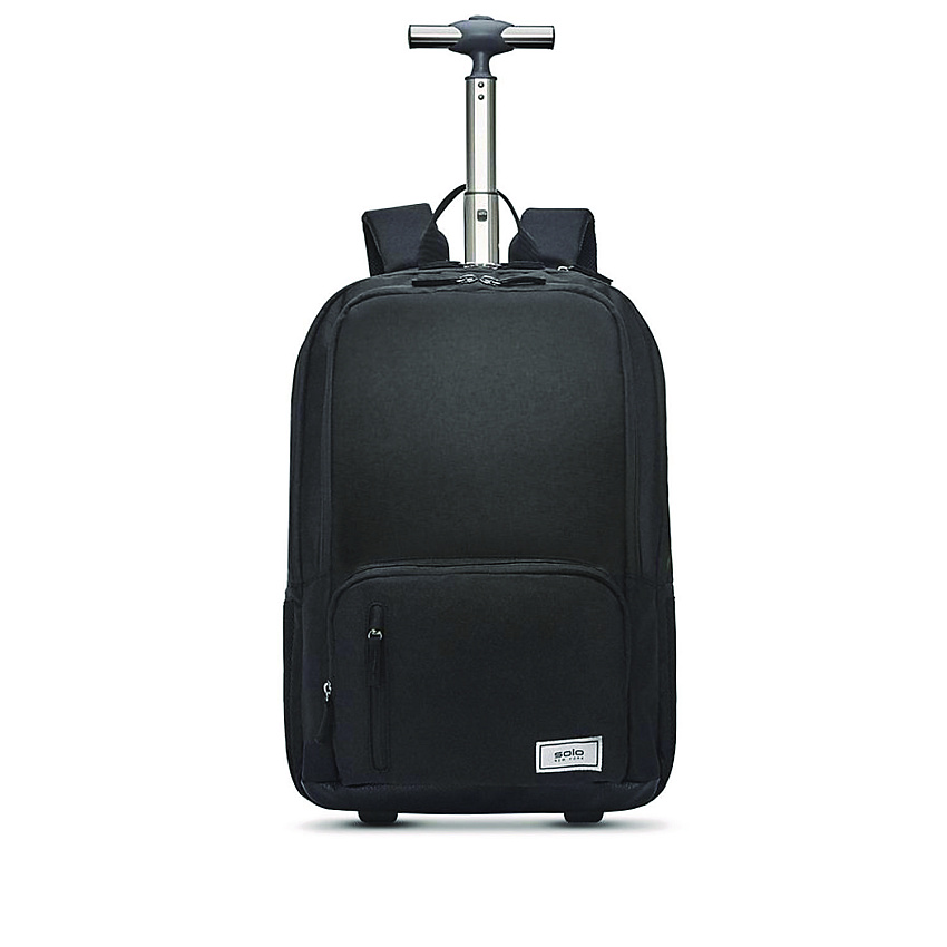 SOLO Bleecker Recycled Rolling Backpack, Fits Devices Up to 15.6", 12.5 x 8 x 19, Dark Gray (UBN7864)