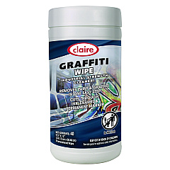 Claire Graffiti Wipe, 1-Ply, 12 x 9.5, Mild Scent, Purple, 6/Carton (963)
