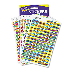 TREND SuperSpots and SuperShapes Sticker Variety Packs, Positive Praisers, Assorted Colors, 2,500/Pack (T1945)