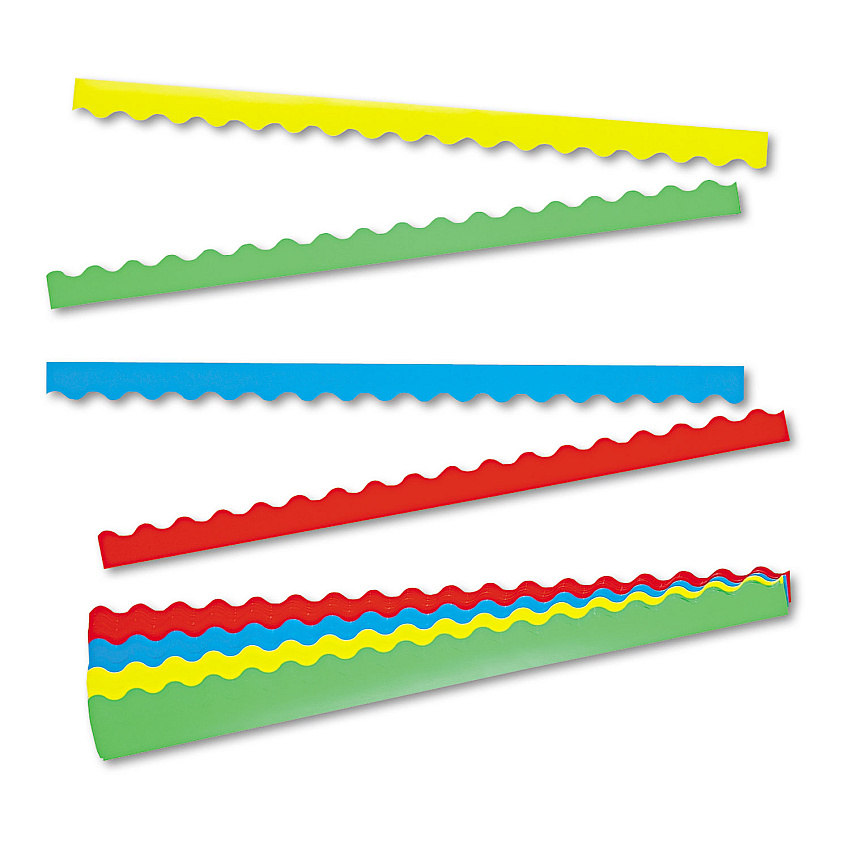 TREND Terrific Trimmers Border Variety Pack, 2.25" x 39", Assorted Colors, 48/Set (T9001)