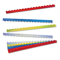 TREND Terrific Trimmers Sparkle Border Variety Pack, 2.25" x 39", Assorted Colors, 40/Set (T92901)