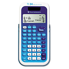Texas Instruments TI-34 MultiView Scientific Calculator, 16-Digit LCD