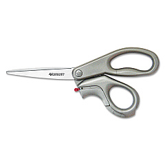 Westcott E-Z Open Box Opener Stainless Steel Shears, 8" Long, 3.25" Cut Length, Gray Offset Handle (13227)