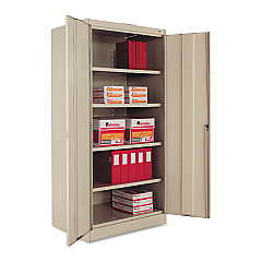 Tennsco 72" High Standard Cabinet (Unassembled), 36 x 24 x 72, Putty (1480PY)