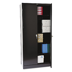 Tennsco 78" High Deluxe Cabinet, 36w x 18d x 78h, Black (1870BK)