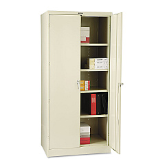 Tennsco 78" High Deluxe Cabinet, 36w x 24d x 78h, Putty (2470PY)
