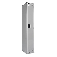 Tennsco Single Tier Locker, 12w x 18d x 72h, Medium Gray (STS121872AMG)