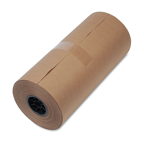 Universal High-Volume Mediumweight Wrapping Paper Roll, 40 lb Wrapping Weight Stock, 18" x 900 ft, Brown (UNV1300015)