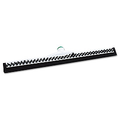 Unger Sanitary Brush with Squeegee, Black Polypropylene Bristles, 22" Brush (PB55A)