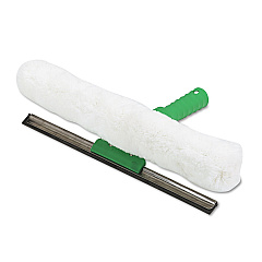 Unger Visa Versa Squeegee and Strip Washer,10" Wide Blade, 6" Handle (VP25)
