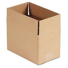 Universal Fixed-Depth Corrugated Shipping Boxes, Regular Slotted Container (RSC), 6" x 10" x 6", Brown Kraft, 25/Bundle (UNV1066)