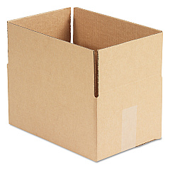 Universal Fixed-Depth Corrugated Shipping Boxes, Regular Slotted Container (RSC), 8" x 12" x 6", Brown Kraft, 25/Bundle (UNV1286)
