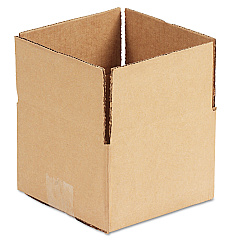Universal Fixed-Depth Corrugated Shipping Boxes, Regular Slotted Container (RSC), 6" x 6" x 4", Brown Kraft, 25/Bundle (UNV664)