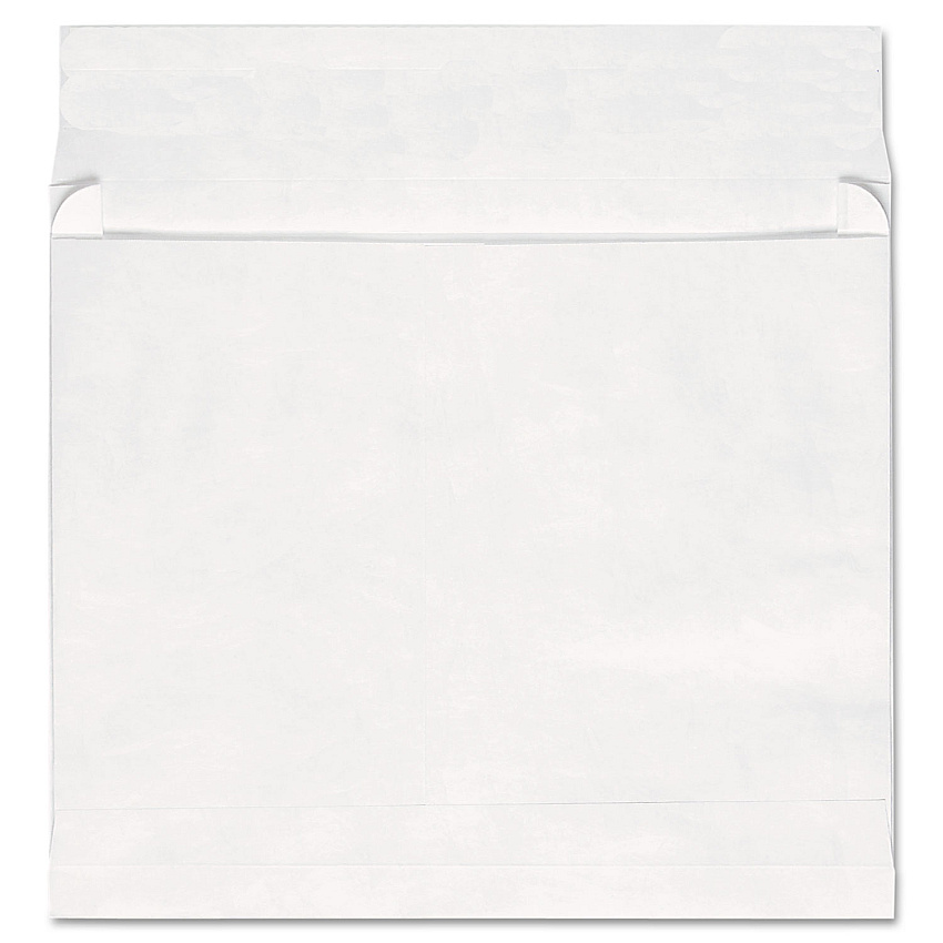 Universal Deluxe Tyvek Expansion Envelopes, Open End (Vertical), #13 1/2, Square Flap, Self-Adhesive, 10 x 13, 2" Exp., White, 100/Box (UNV19002)