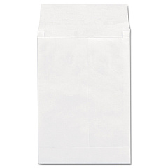 Universal Deluxe Tyvek Expansion Envelopes, Open End (Vertical), #13 1/2, Square Flap, Self-Adhesive, 10 x 13, 1.5" Exp., White, 100/BX (UNV19003)