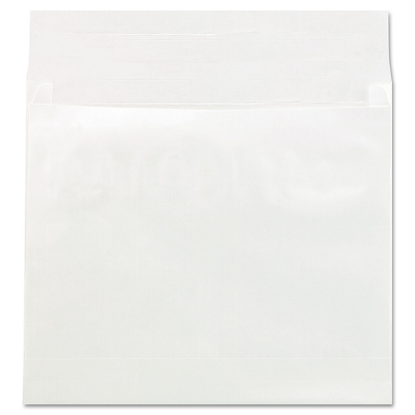 Universal Deluxe Tyvek Expansion Envelopes, Open Side (Horizontal), Square Flap, Self-Adhesive Closure, 12 x 16, White, 50/Carton (UNV19004)