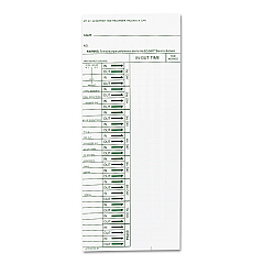 Time Clock Cards for Acroprint ATT310, One Side, 4 x 10, 200/Pack (096103080)
