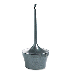Rubbermaid Commercial Aladdin Smokers' Station, Round, Steel, 4.5 gal, Charcoal (R1639EHGR)