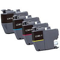 Brother LC4014PKS Standard Yield 4-Pack Ink Cartridges - Includes 1 Cartridge Each of Black, Cyan, Magenta and Yellow