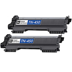 Compatible Brother TN450 High-Yield Toner Cartridge 2-Pack